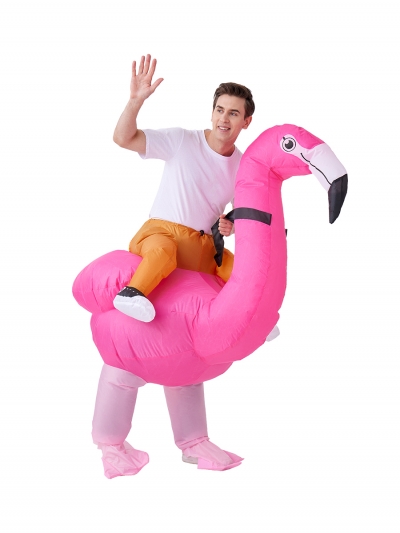 Надувной карнавальный костюм Всадник на фламинго FZ1666-6